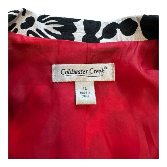 Coldwater Creek Floral Blazer - Size 14 - Picture 6 of 9